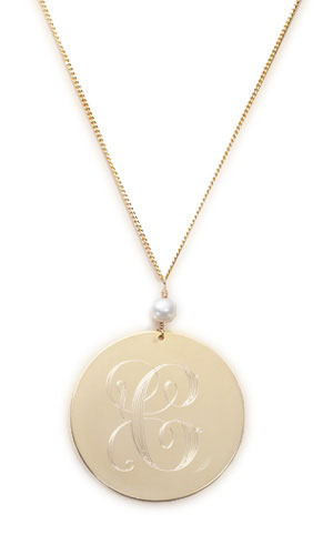 Delicate Rymond Vintage monogram necklace: $49.50 (orig. $165)