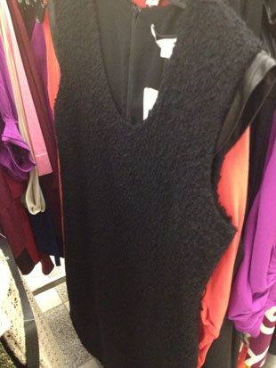 Diane von Furstenberg's Black Dress with Leather Cap Sleeves ($298, orig. $498)