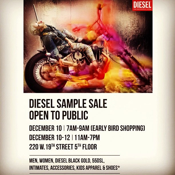 Diesel Sample Sale