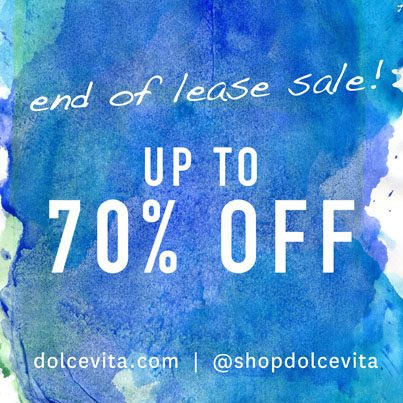 Dolce Vita End-of-lease Sale