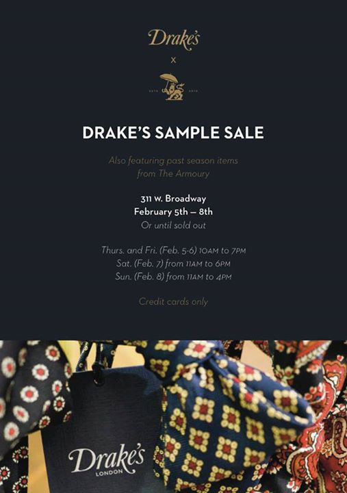 Drake's Sample Sale