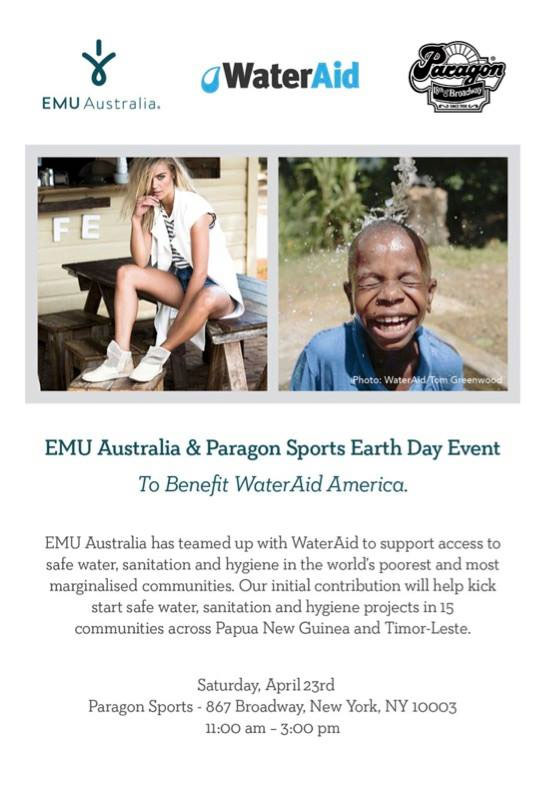 EMU Australia & Paragon Sports Earth Day Event