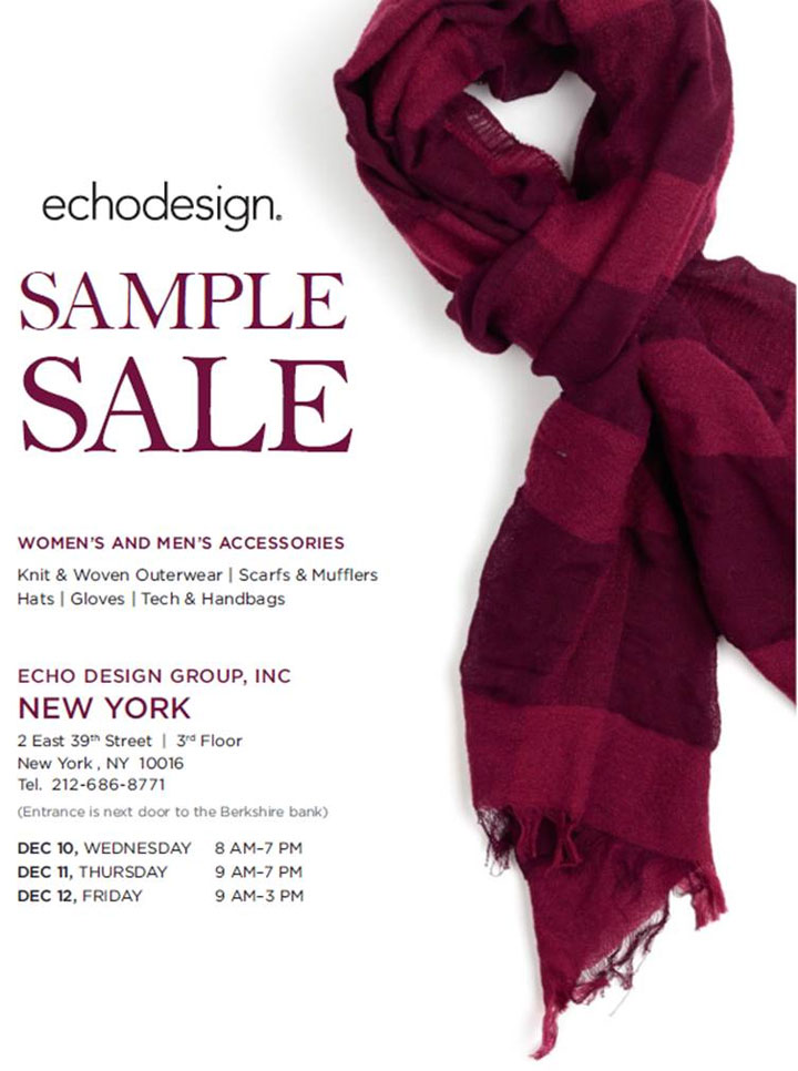 Echo Design Sample Sale 