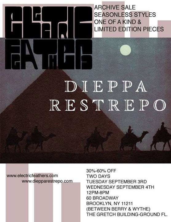 Electric Feathers & Dieppa Restrepo Sample Sale