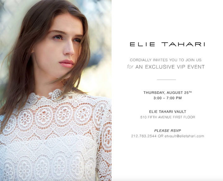 Elie Tahari Exclusive VIP Event