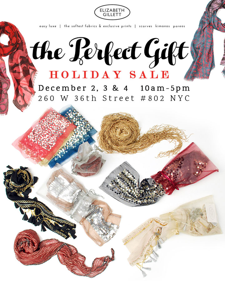 Elizabeth Gillett Holiday Sample Sale