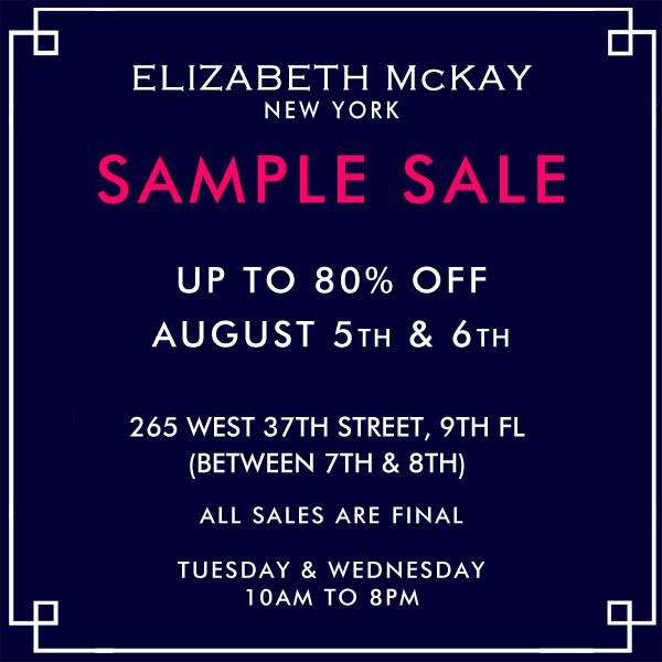 Elizabeth McKay Sample Sale