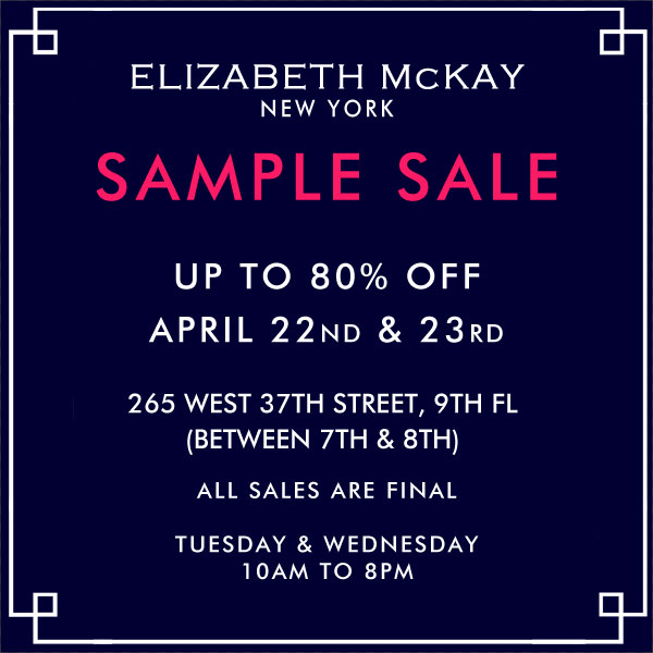 Elizabeth McKay Sample Sale