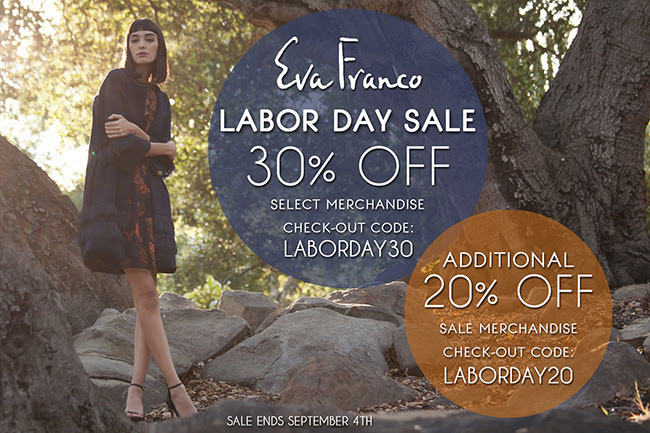 Eva Franco Labor Day Online Sale