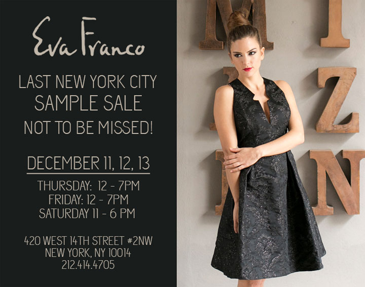 Eva Franco Last NYC Sample Sale