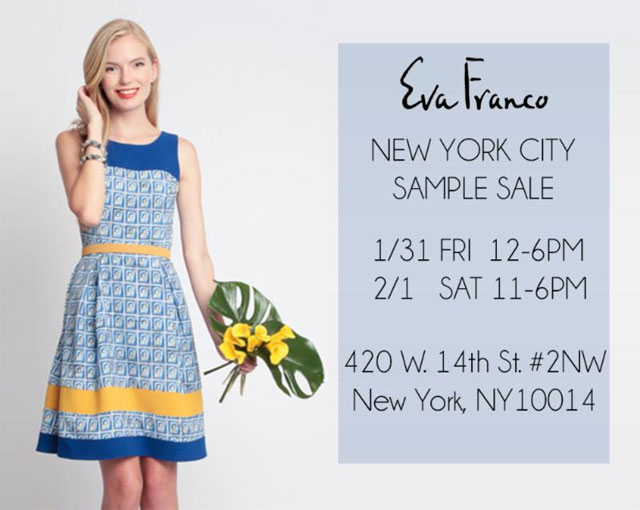 Eva Franco NYC Sample Sale