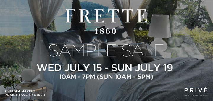 FRETTE Sample Sale