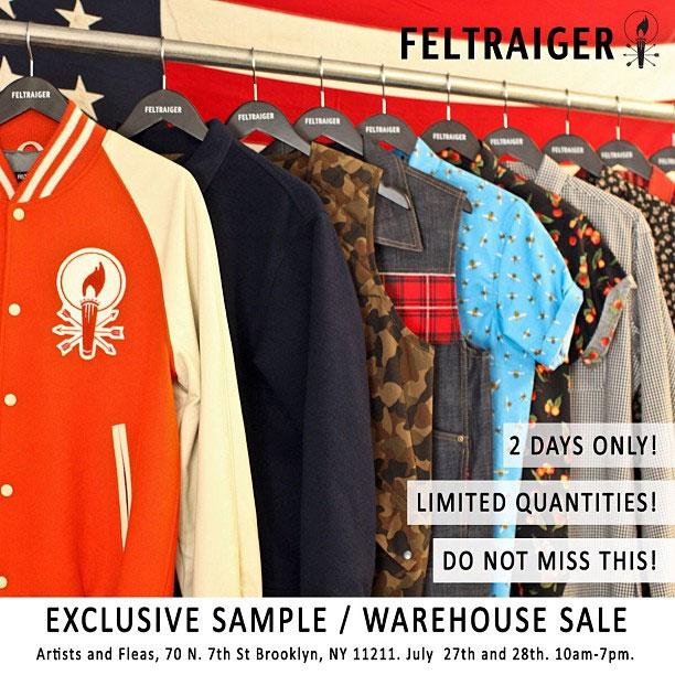 Feltraiger Sample Sale