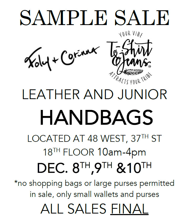 Foley+Corinna and T-Shirt & Jeans Sample Sale