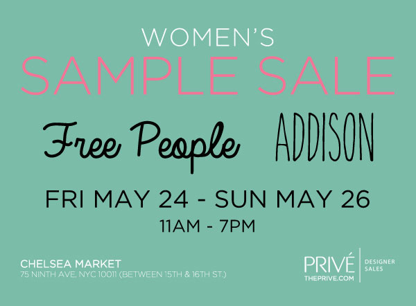 Free People + Addison Sample Sale