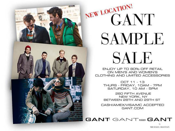 Gant Sample Sale