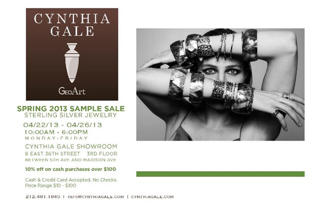 GeoArt by Cynthia Gale Spring 2013 Sample Sale