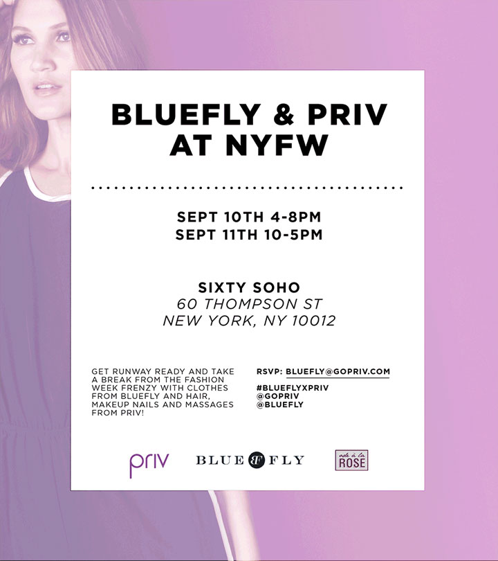 Get runway ready with PRIV and Bluefly