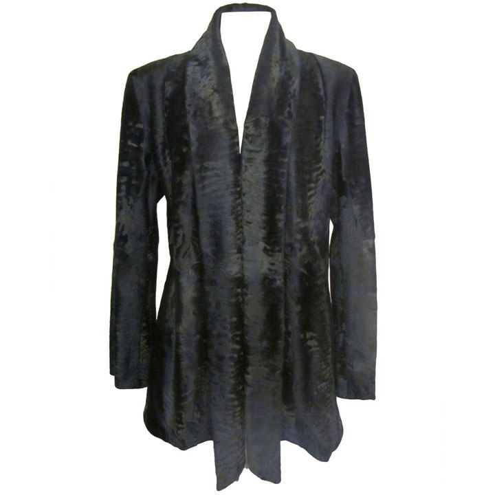 Giuliana Teso Black Broadtail Jacket $7900