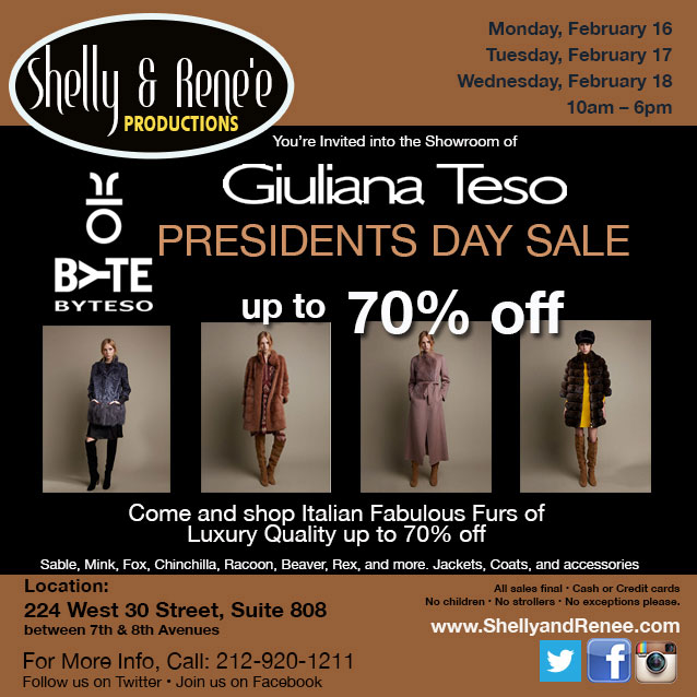 Giuliana Teso President's Day Sale