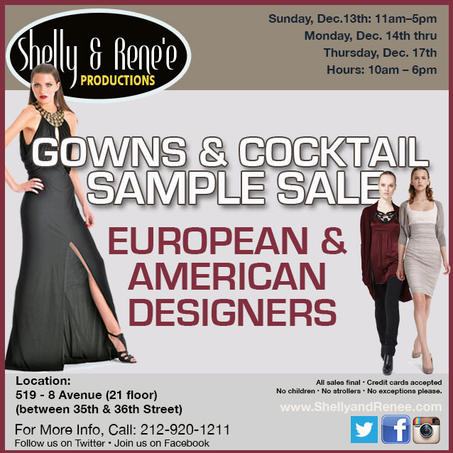Gowns & Cocktail Sample Sale