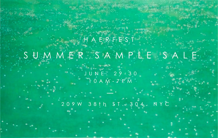 Haerfest Summer Sample Sale