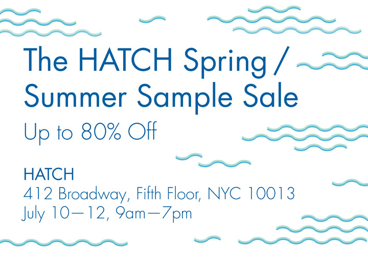 HATCH Sample Sale