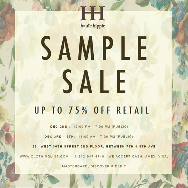 Haute Hippie Sample Sale