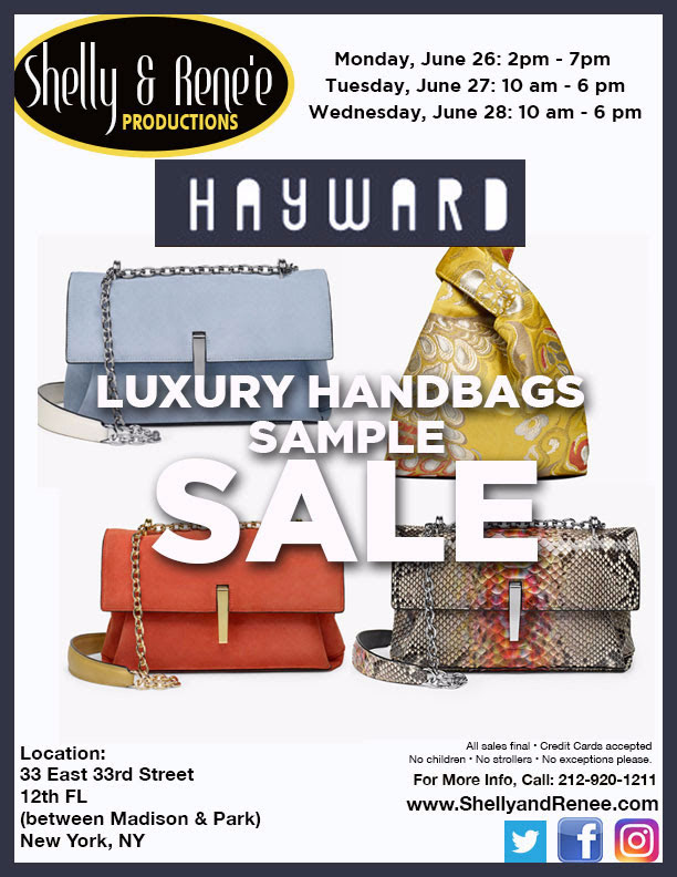 Hayward Luxury Handbags Sample Sale