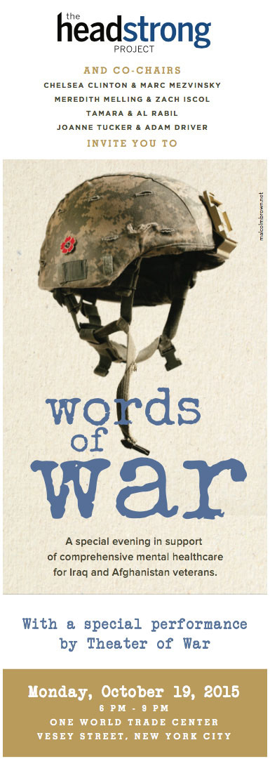 Headstrong Project's 3rd Annual Words of War Event