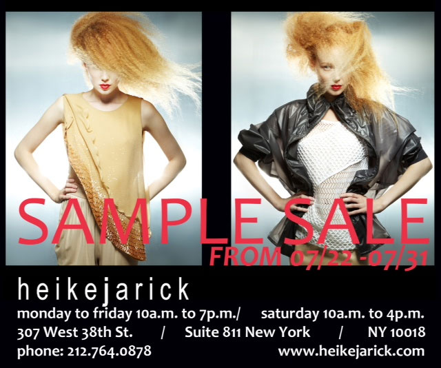 Heike Jarick Sample Sale