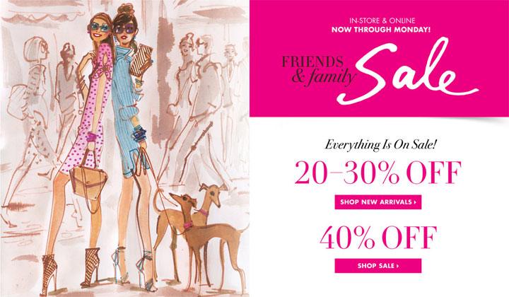 Enjoy 20-30% off full-priced merchandise & 40% off sale merchandise