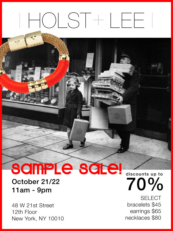 Holst + Lee Sample Sale