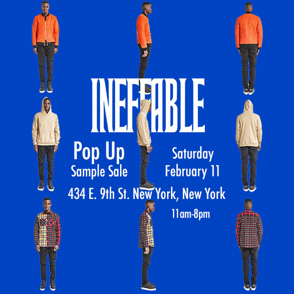 Ineffable Pop-Up Shop & Sample Sale