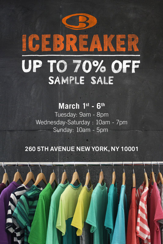  Icebreaker Sample Sale