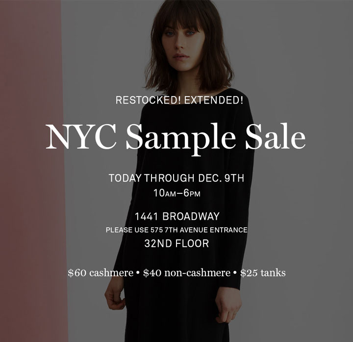 Inhabit Sample Sale