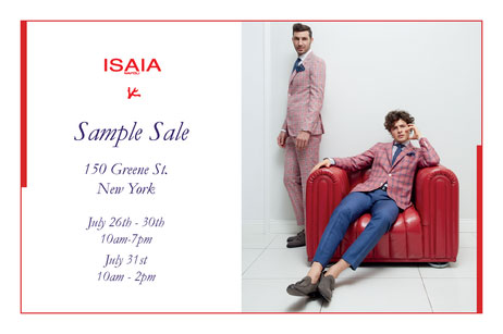 Isaia Sample Sale