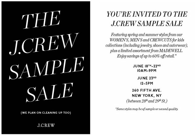 J.Crew Sample Sale