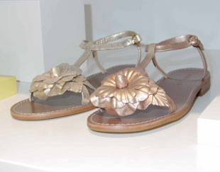 Jack Rogers Exuma T Straps in metallic colors ($124, orig. $178)