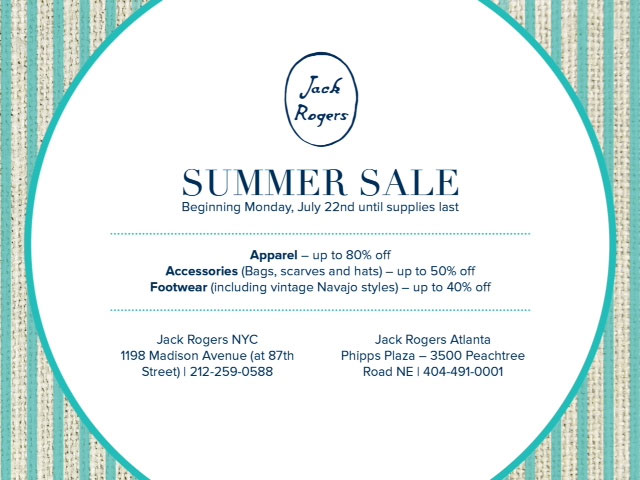 Jack Rogers Summer Sale