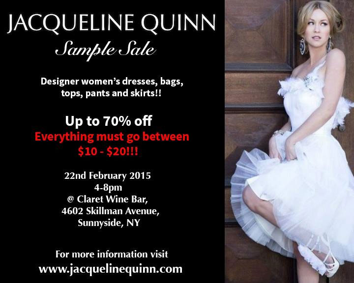 Jacqueline Quinn Designer Sample Sale