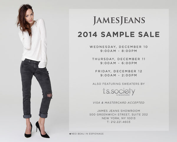 James Jeans New York Sample Sale