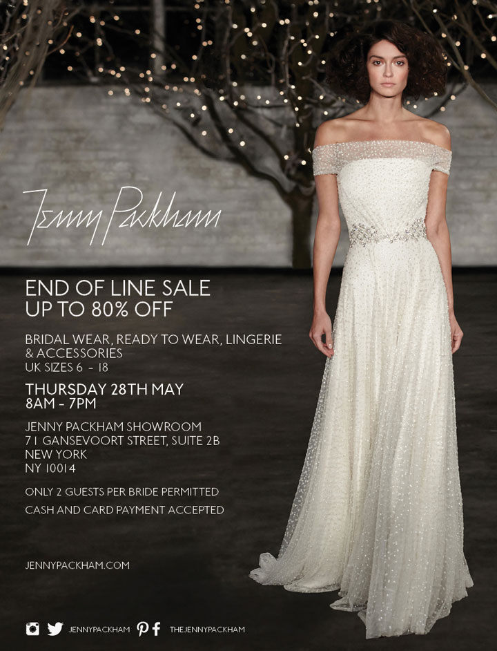 Jenny Packham Bridal End of Line Sale