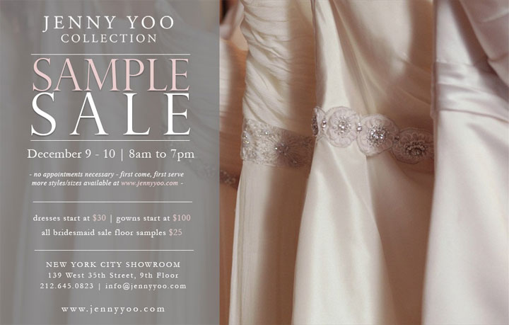 Jenny Yoo Collection Sample Sale