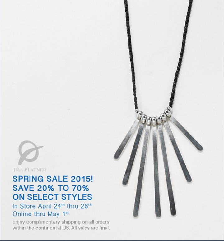 Jill Platner Spring 2015 Sample Sale