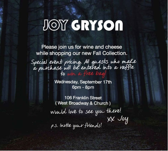 Joy Gryson Shopping Event