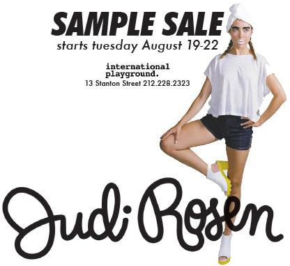 Judi Rosen Sample Sale