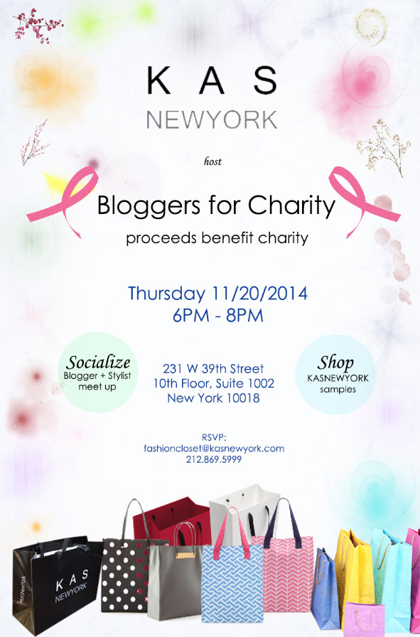 KAS New York Bloggers for Charity Event