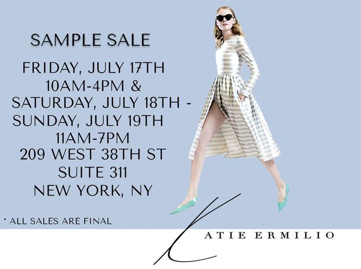 Katie Ermilio Sample Sale