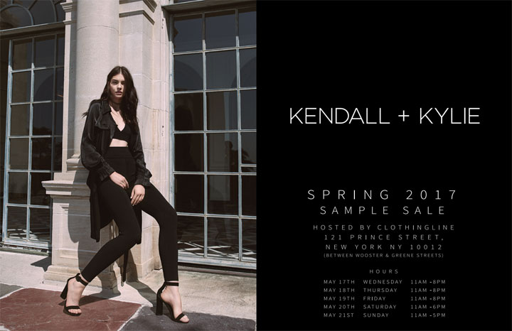 Kendall + Kylie Spring 2017 Sample Sale